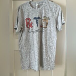 Womens Gray Pharmacist Tee